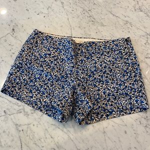 WOMANS J. CREW FLORAL SHORTS WITH STRETCH SIZE 8